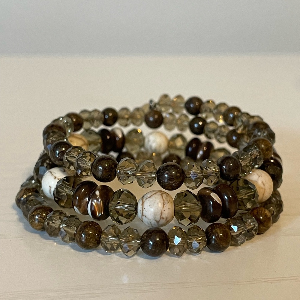 Beaded Slip on Bracelet